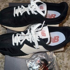 New Balance Black and White Athletic Shoes